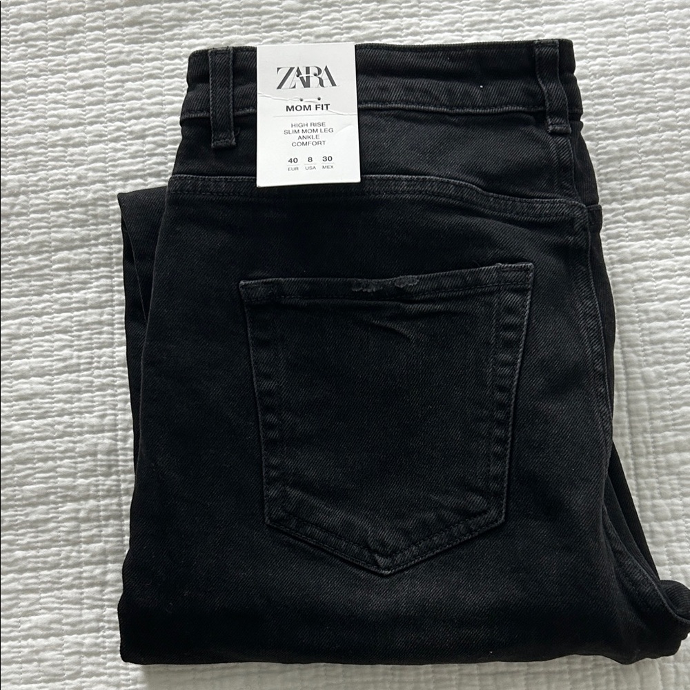 Zara Classic Black Denim Jeans